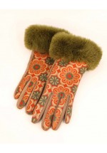 Powder Bernadette Floral Gloves (Olive) AW23